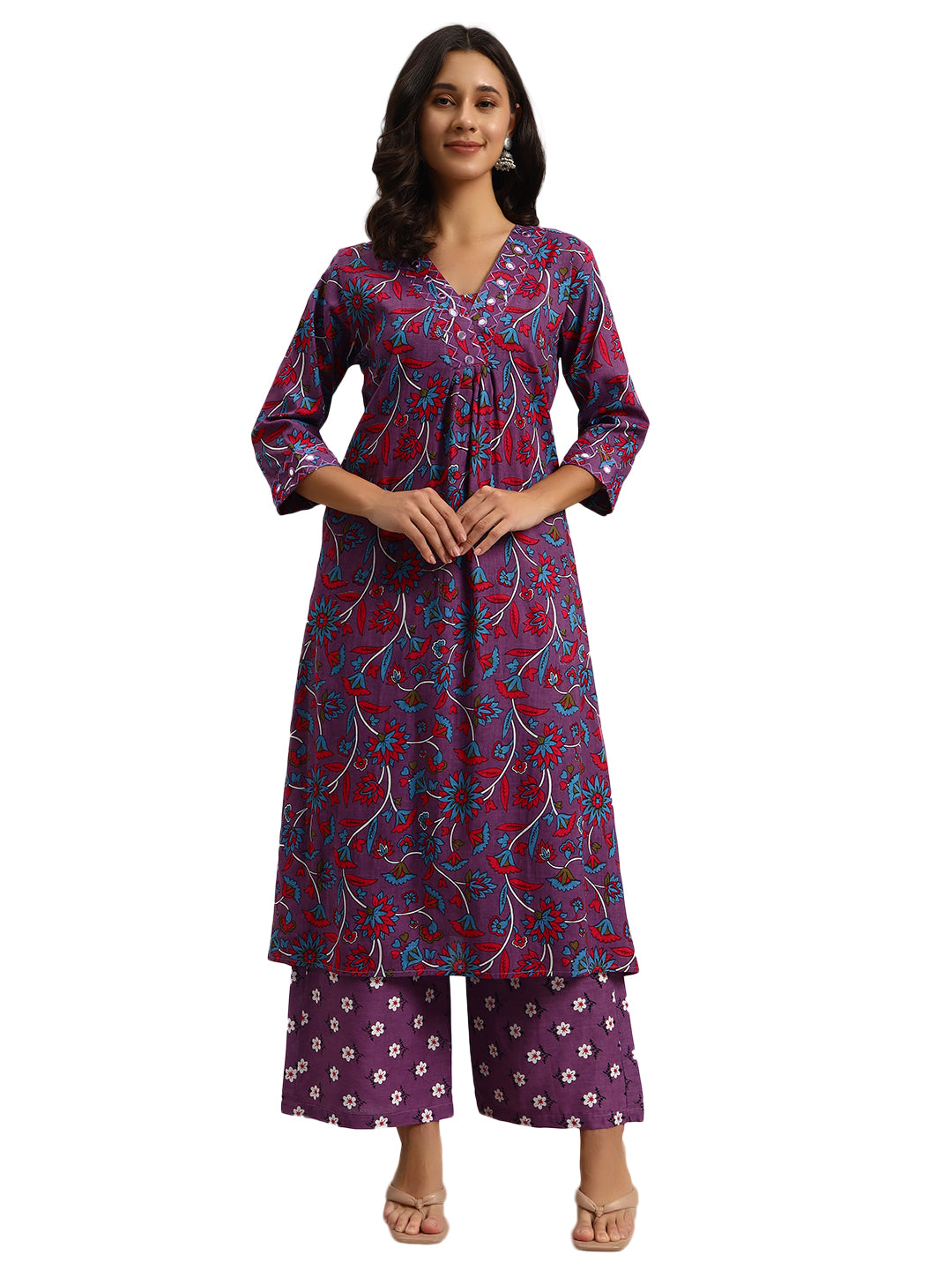 Cotton Kurti & Palazzo Set