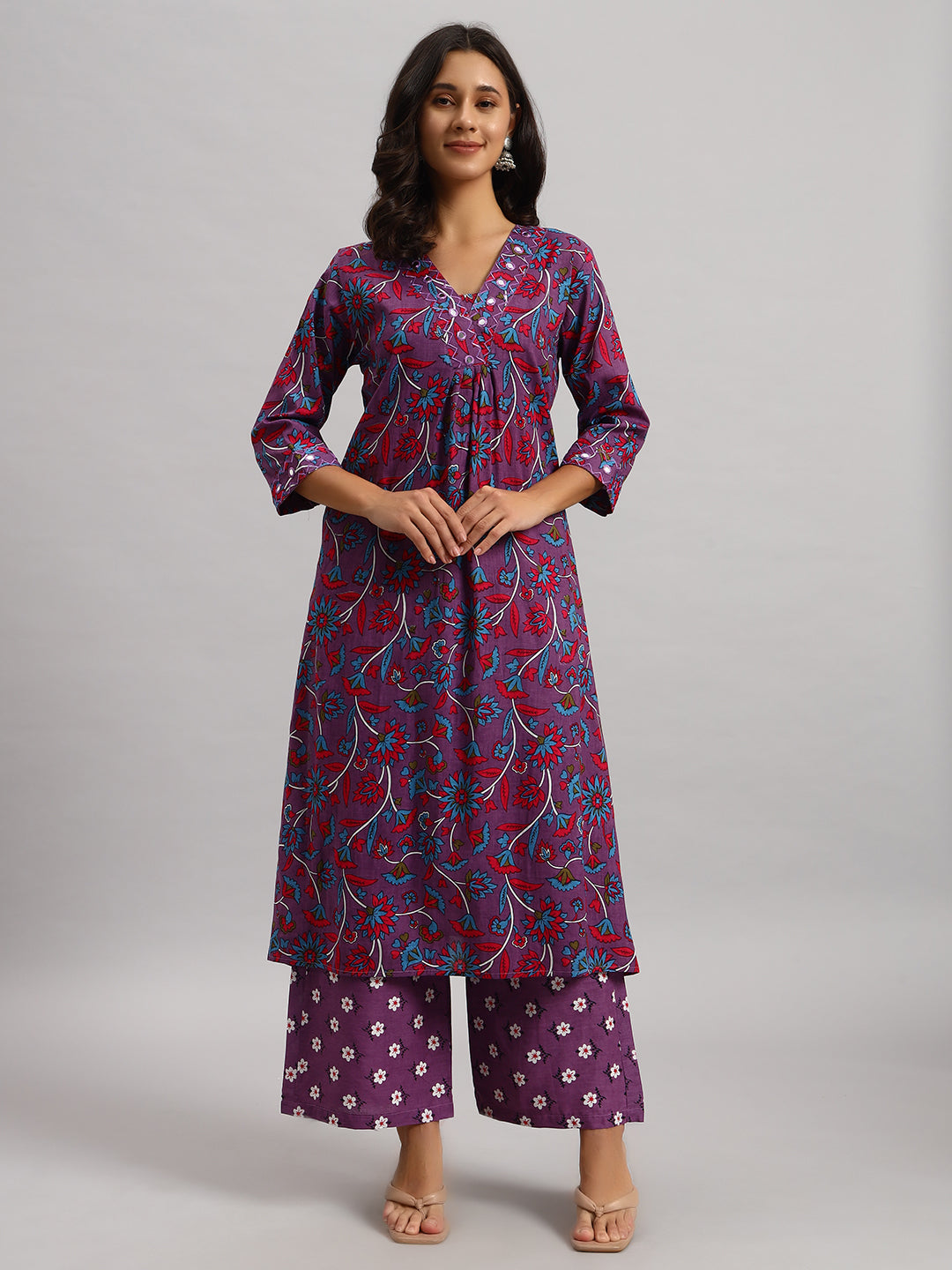 Cotton Kurti & Palazzo Set