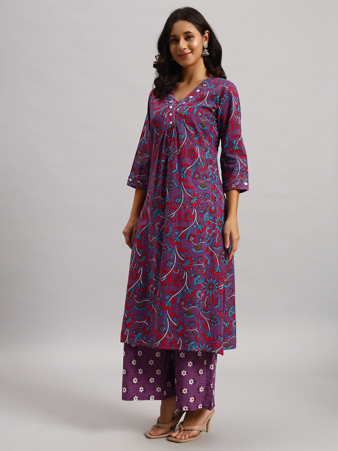Cotton Kurti & Palazzo Set