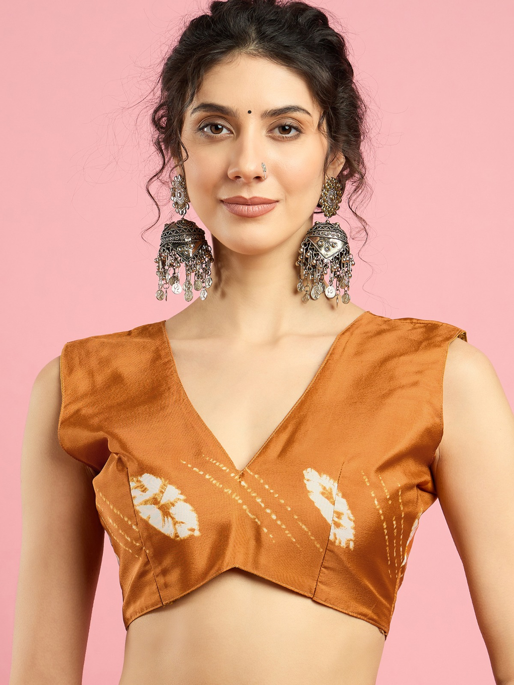 Sunshine Mustard Yellow -Bandhni Crepe silk saree