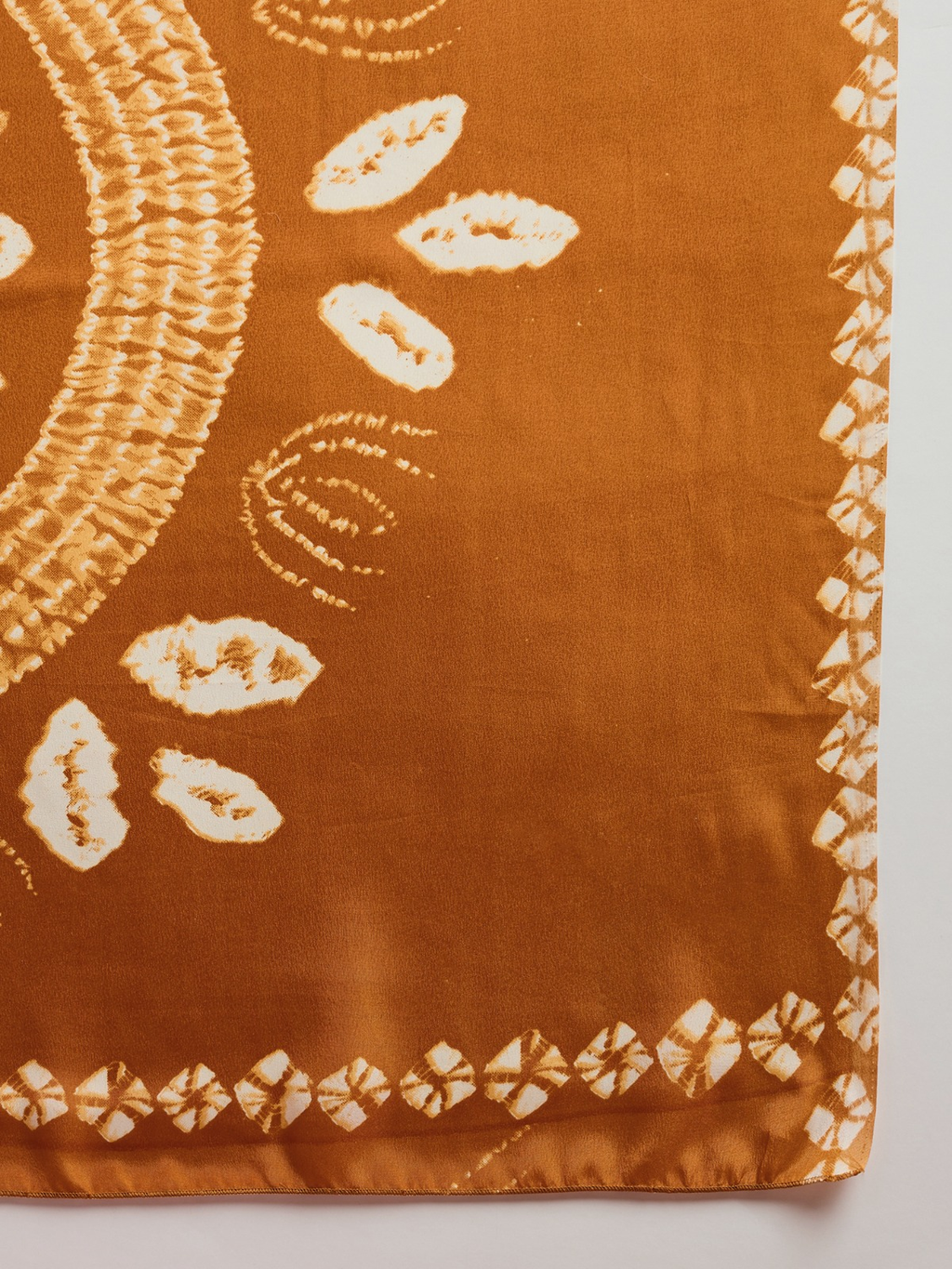 Sunshine Mustard Yellow -Bandhni Crepe silk saree