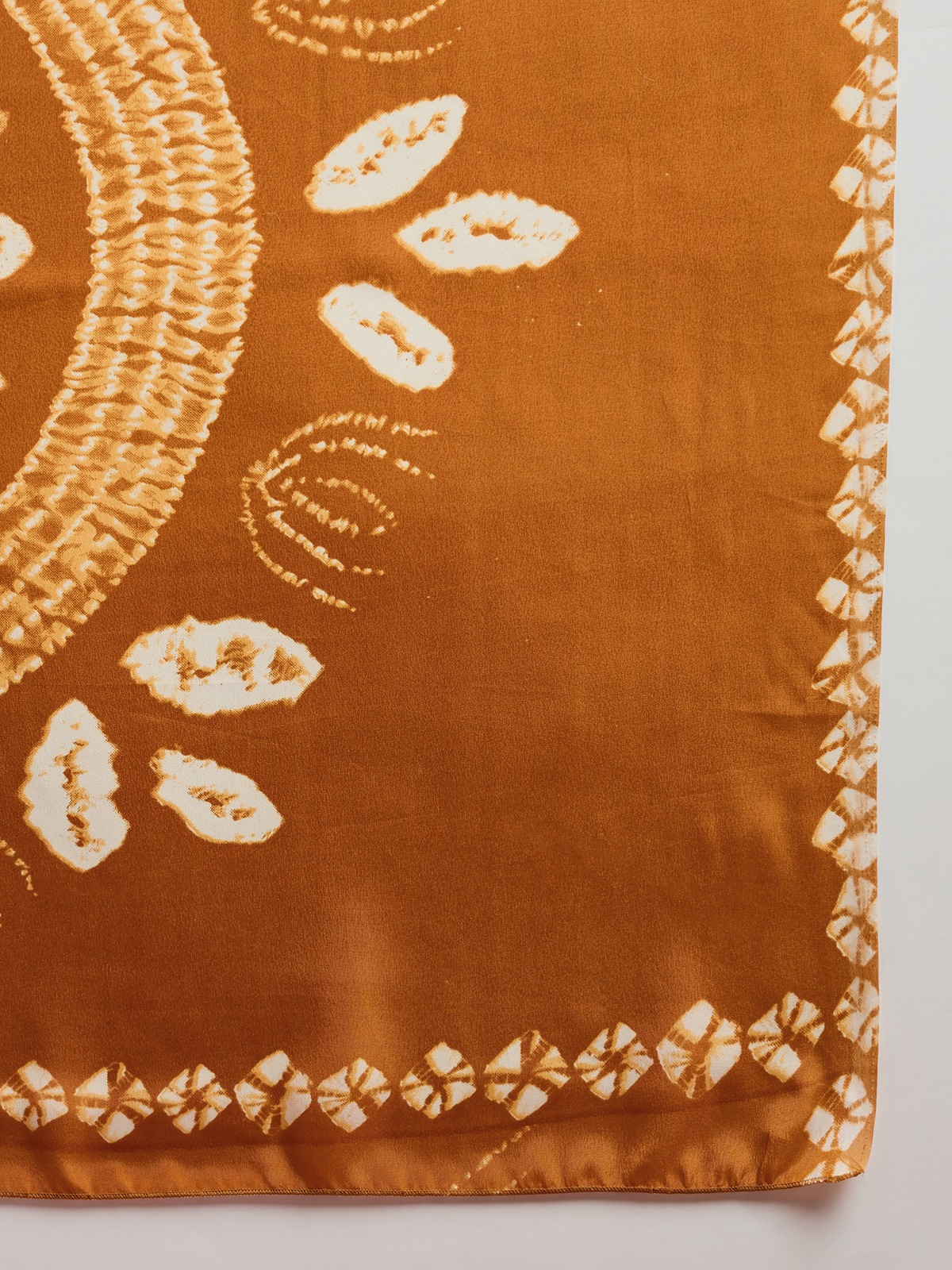 Sunshine Mustard Yellow -Bandhni Crepe silk saree