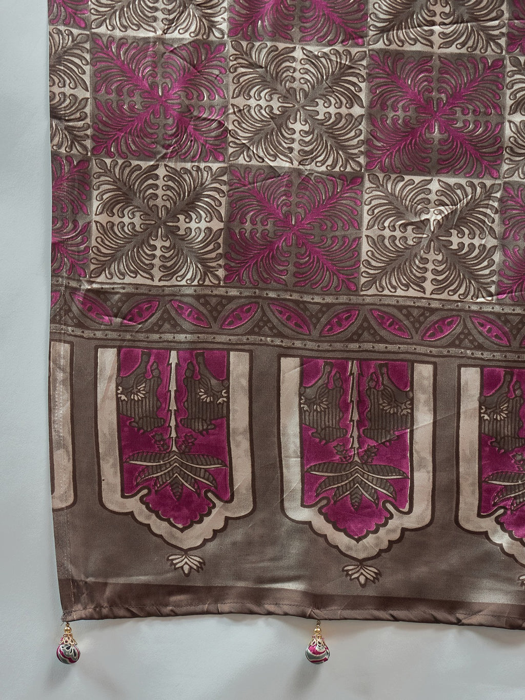 Ajrakh Printed Modal Traditional Silk Saree