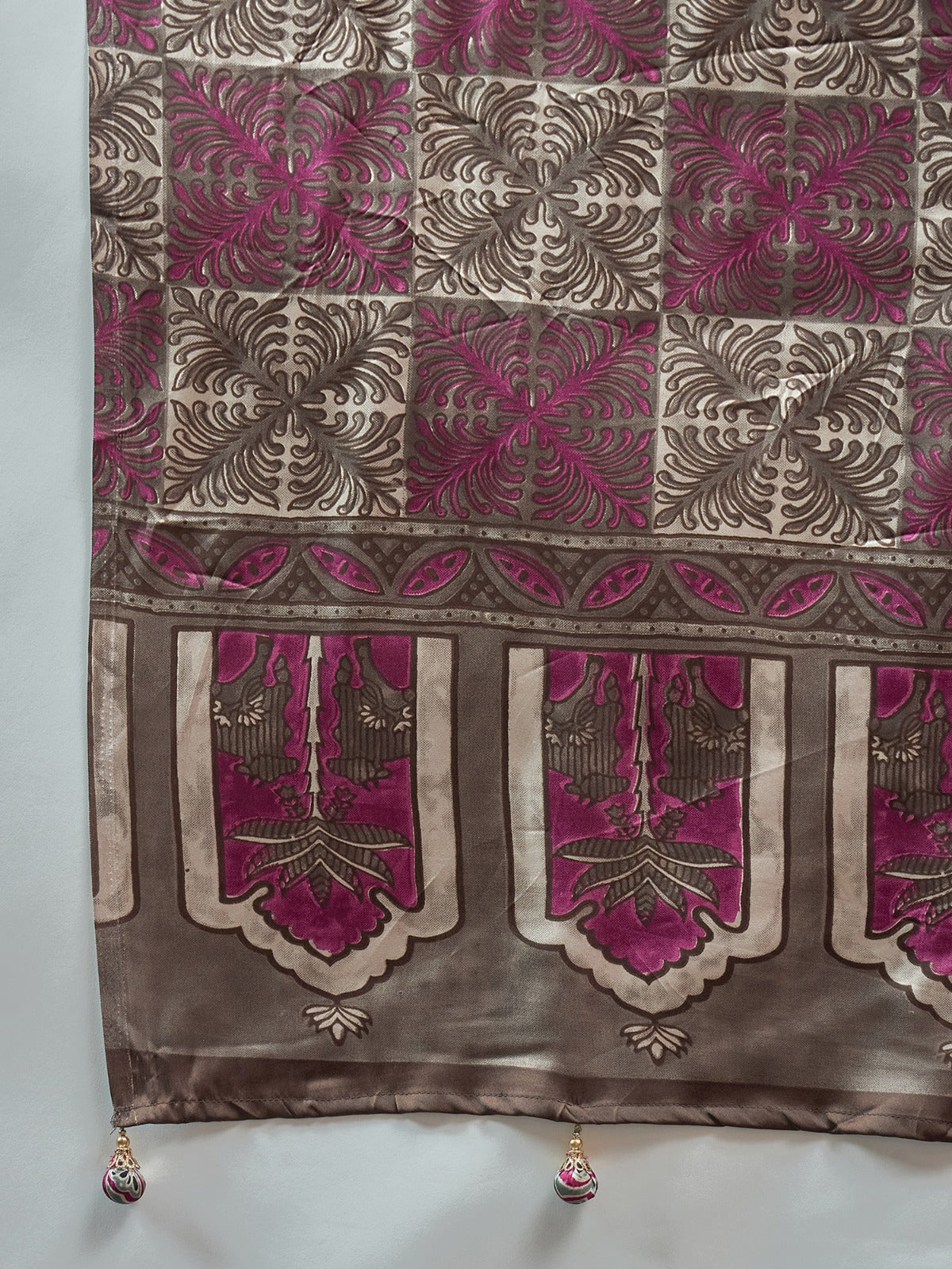 Ajrakh Printed Modal Traditional Silk Saree
