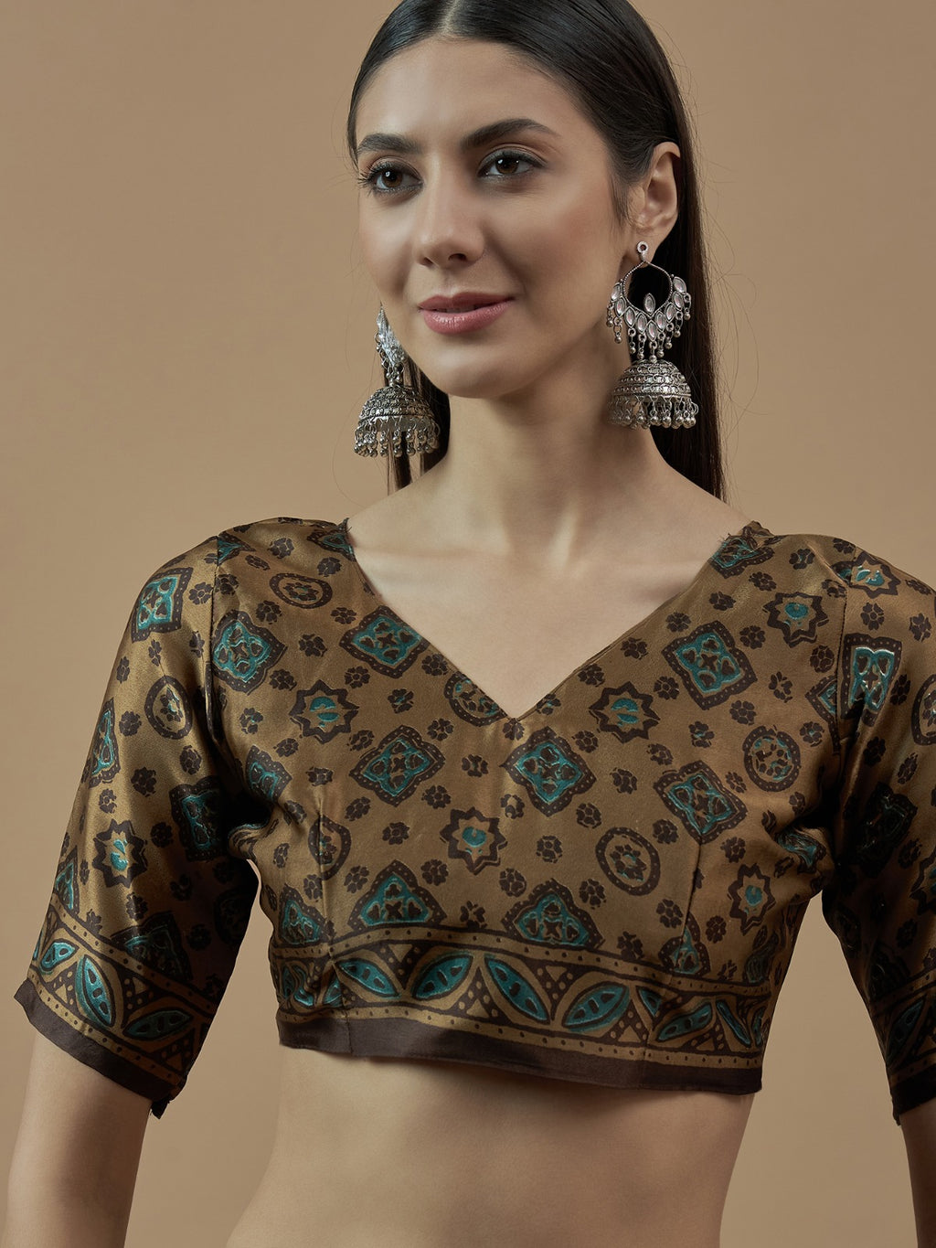 Traditional Modal animal printed silk Saree