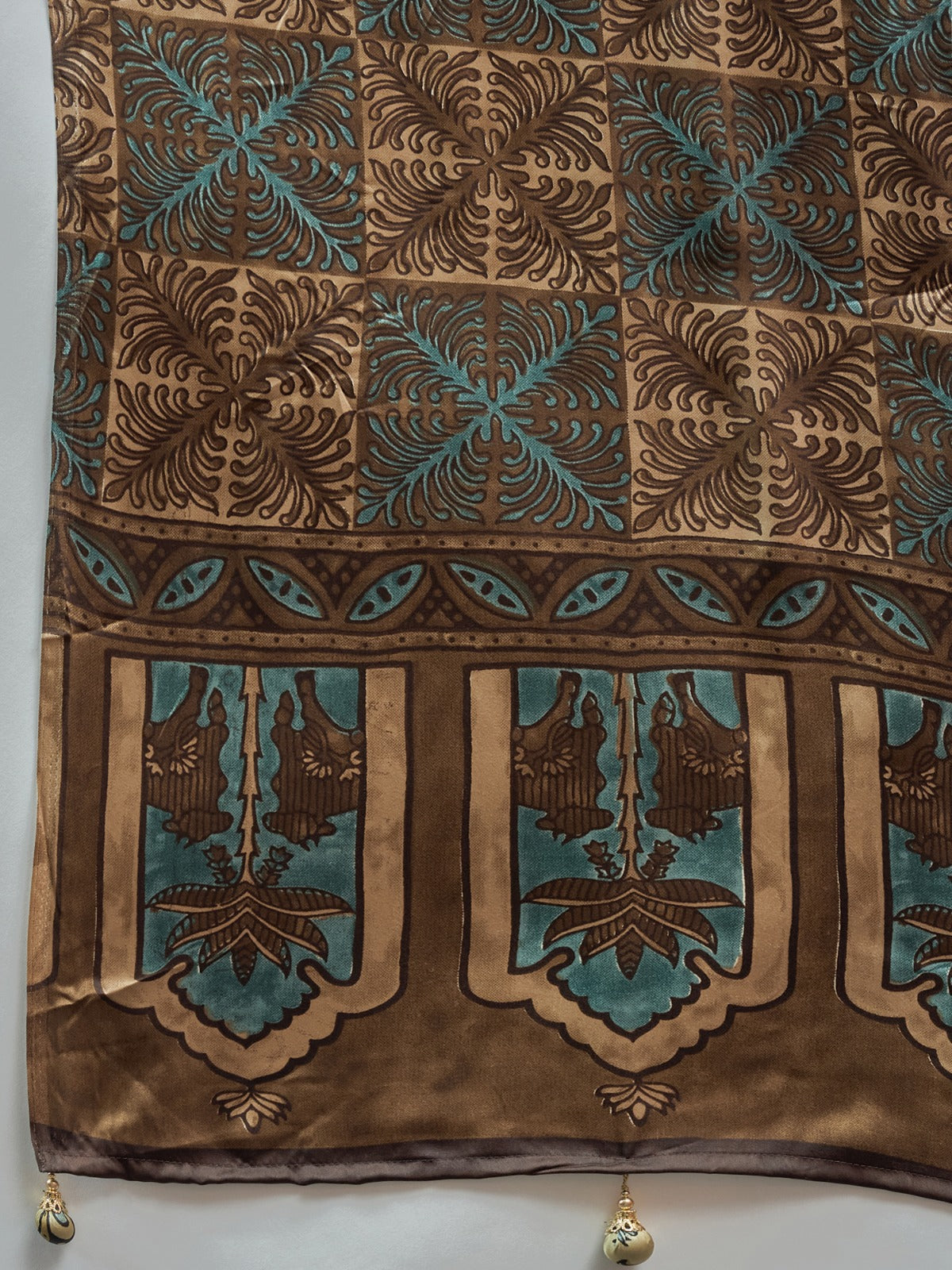 Traditional Modal animal printed silk Saree