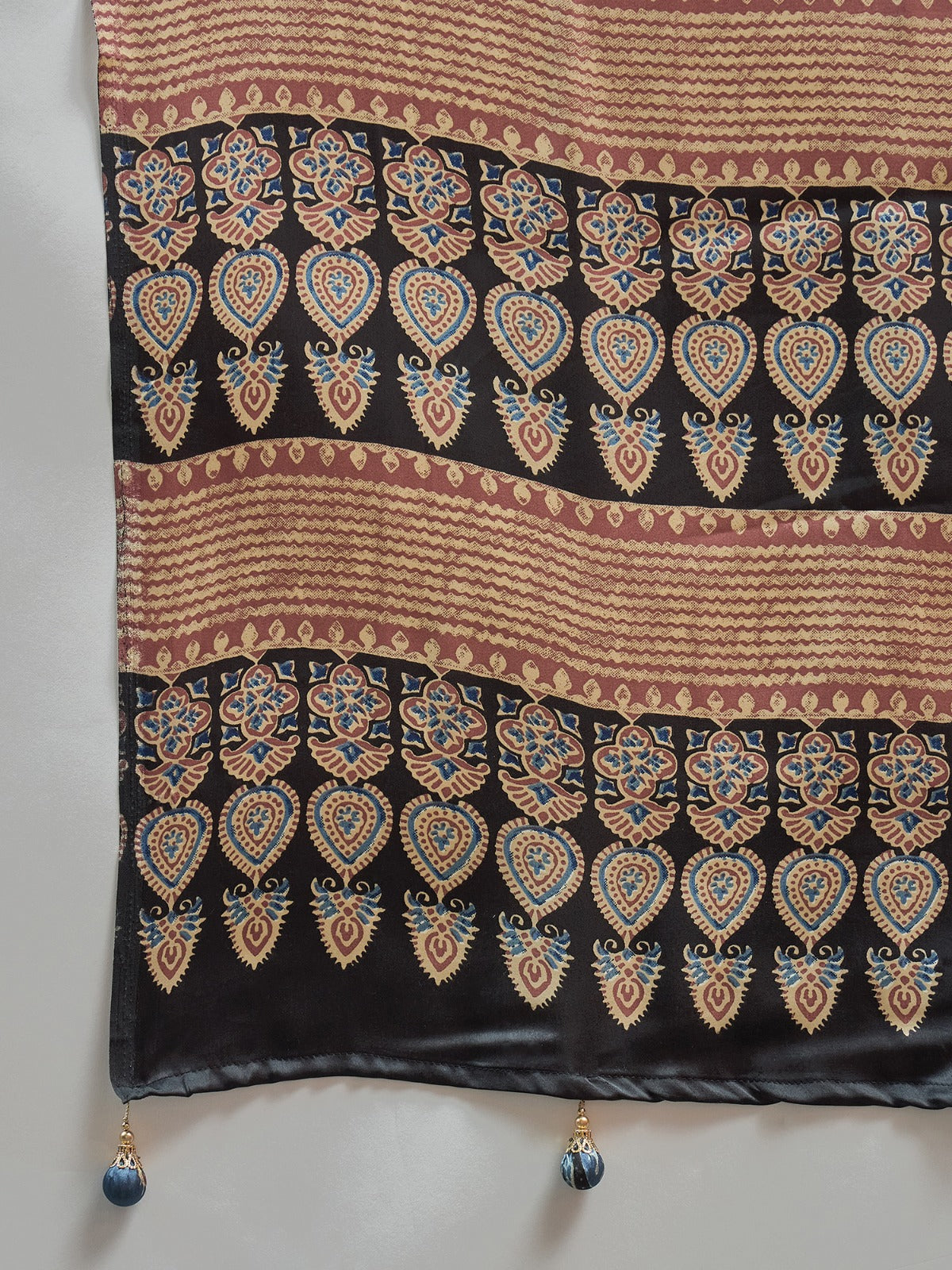 Ethnic Modal Silk Printed saree with unstitched blouse